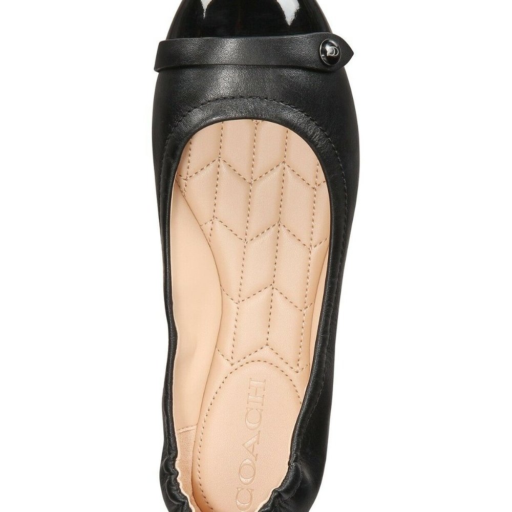 COACH Brandi Ballet Flats Shoes Black - Picture 3 of 3